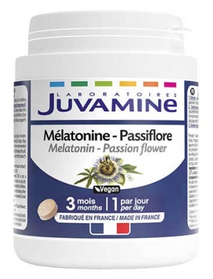 Juvamine Mélatonine Passiflore 3 Mois 90 Comprimés