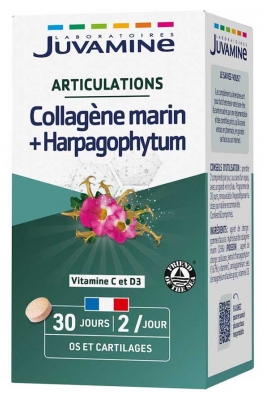 Juvamine Collagène Marin + Harpagophytum 30 Jours 60 Comprimés
