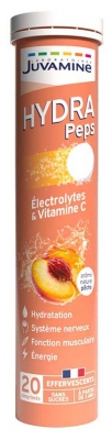 Juvamine Hydra Peps Électrolytes & Vitamine C 20 Comprimés Effervescents