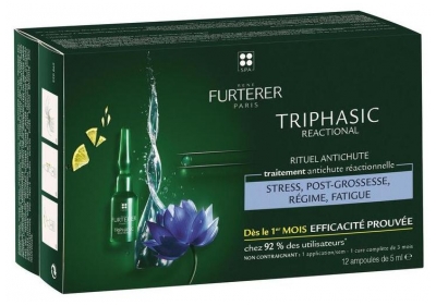 René Furterer Traitement Antichute Réactionnelle - Solution 2-en-1 Chute & Pousse Des Cheveux - Triphasic Reactional
