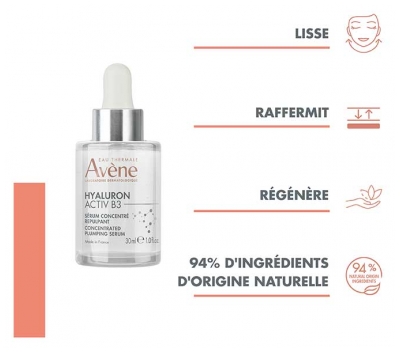 Avène Eau Thermale - Hyaluron Activ B3 - Sérum Concentré Repulpant - 30 ml