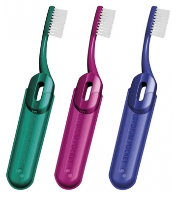 Elgydium Pocket Medium Brosse à Dents de Voyage 