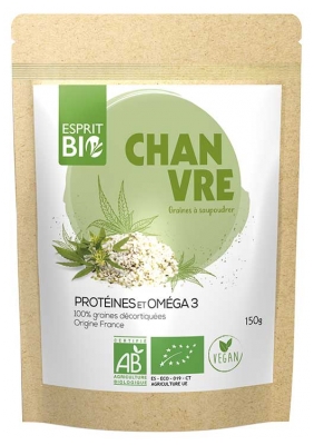 Esprit Bio Chanvre Graines Bio 150 g 