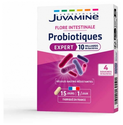 Juvamine Probiotiques Flore Intestinale 15 Jours 15 Gélules