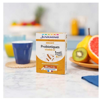 Juvamine Probiotiques Immunité 20 Jours 20 Gélules