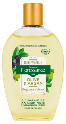 Floressance Huile Végétale Olive & Argan Biologique 100 ML