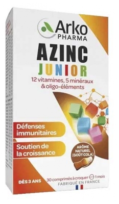 Arkopharma Azinc Junior 30 Unités - Goût : Cola