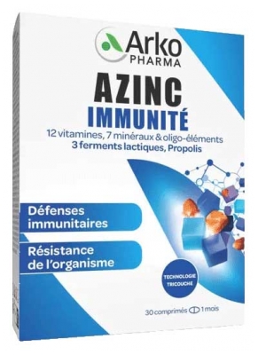 Arkopharma Azinc Immunité 1 Mois 30 Comprimés
