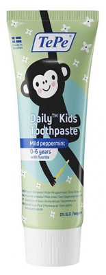 TePe Daily Kids Dentifrice Quotidien Menthe Douce de 0 à 6 ans 75 ml