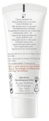 Avène Hydrance Riche Crème Hydratante Peaux Sensibles Sèches à Très Sèches 40 ml
