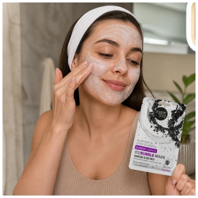 Organic Shop Sunday Essence Masque Moussant Purifiant & Contrôle des Pores 1 Unité