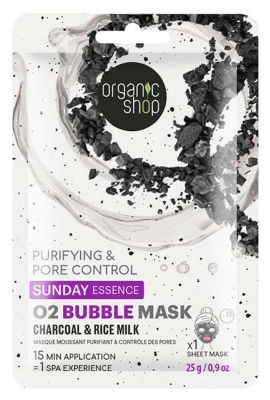 Organic Shop Sunday Essence Masque Moussant Purifiant & Contrôle des Pores 1 Unité