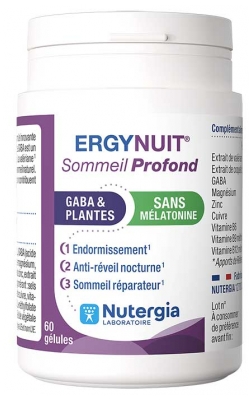 Nutergia Ergynuit Sommeil Profond GABA & Plantes 60 Gélules