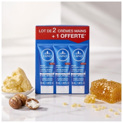 Laino Lot de 3 Crèmes Mains Pro Intense 50 ml