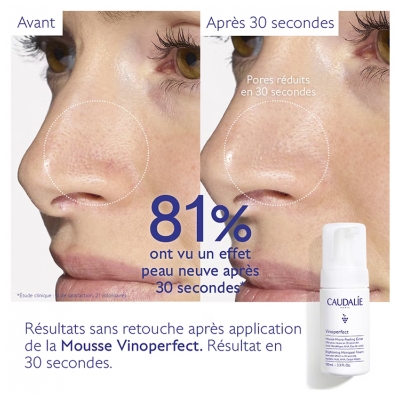 Caudalie Vinoperfect Mousse Micro Peeling Éclat 50 ML