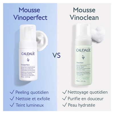Caudalie Vinoperfect Mousse Micro Peeling Éclat 50 ML