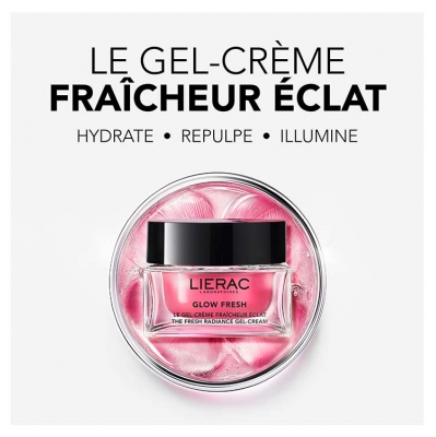 Lierac Glow Fresh Le Gel-Crème Fraîcheur Éclat Peaux Normales à Mixtes 50 ml