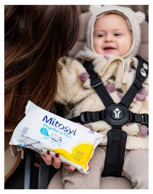Mitosyl Lingettes à L'eau - 2 Sachets de 60