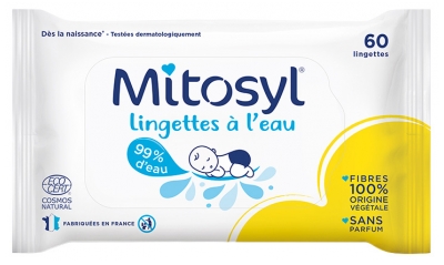 Mitosyl Lingettes à L'eau - Sachet 60