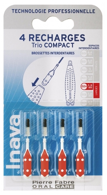 Inava Brossettes 4 Recharges Trio Compact - Taille : ISO 1,5 mm