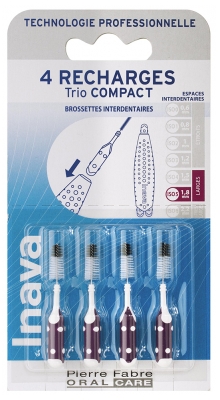 Inava Brossettes 4 Recharges Trio Compact - Taille : ISO 1,8 mm