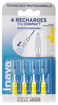 Inava Brossettes 4 Recharges Trio Compact - Taille : ISO 1 mm