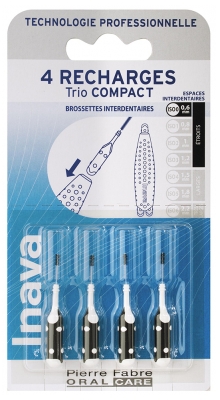 Inava Brossettes 4 Recharges Trio Compact - Taille : ISO 0,6 mm