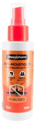 Mouspic Happypharm Spray Parfumé Anti-Moustiques 100 ml - Senteur : Agrumes