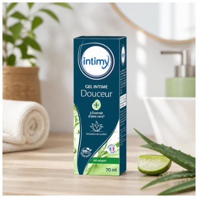 Intimy Gel Intime Douceur+ Sensation de Confort à l'Extrait d'Aloe Vera 70 ml