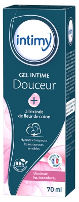 Intimy Gel Intime Douceur+ Diminue les Inconforts Extrait de Fleur de Coton 70 ml