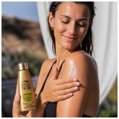 Soleil Noir Lait Solaire Vitaminé 20 Protection Moyenne