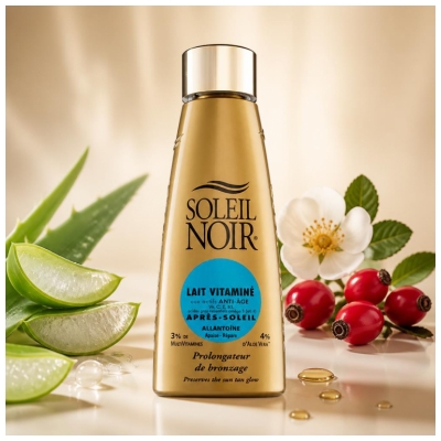 Soleil Noir Lait Vitaminé Après-Soleil Prolongateur de Bronzage