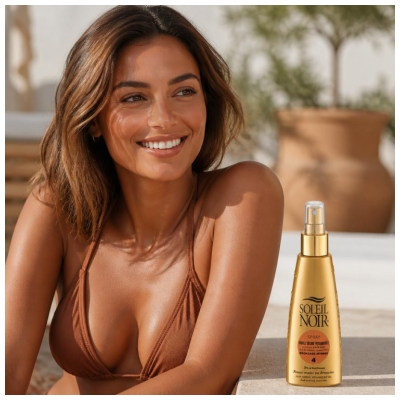 Soleil Noir Spray Huile Sèche Vitaminée 4 Bronzage Intense