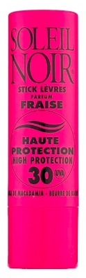 Soleil Noir Stick à Lèvres Fraise Ip 30 Haute Protection