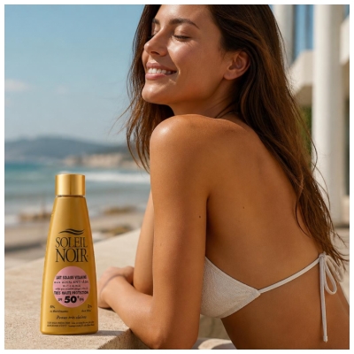 Soleil Noir Lait Solaire Vitaminé 50+ Très Haute Protection