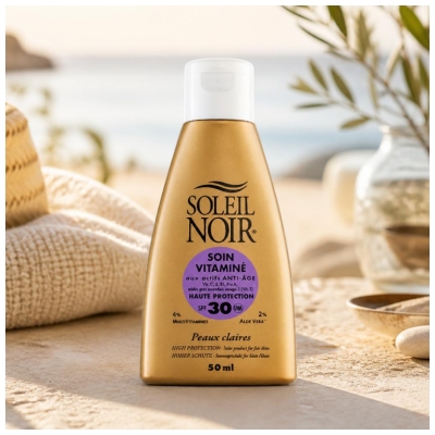 Soleil Noir Soin Vitaminé 30 Haute Protection