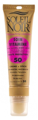 Soleil Noir Combi Soin Vitaminé Crème SPF50 20 ml & Stick SPF30 2 g