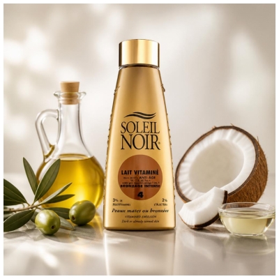 Soleil Noir Lait Vitaminé 4 Bronzage Intense