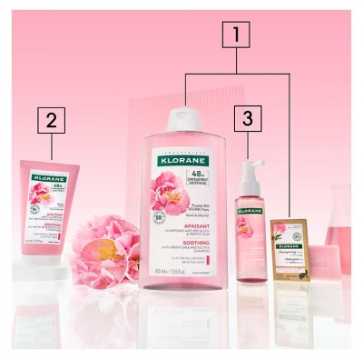 Klorane Apaisant Shampoing Protecteur & Anti-Irritation à la Pivoine 400 ml