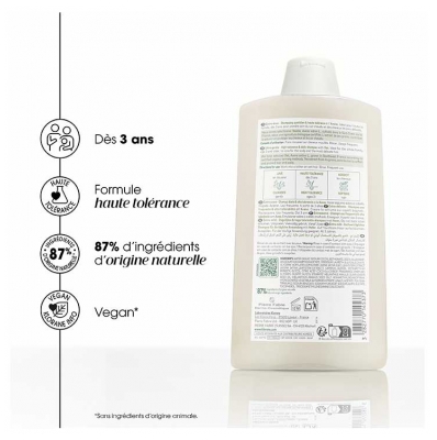 Klorane Extra-Doux - Tous Types de Cheveux Shampoing à l'Avoine Dès 3 Ans 400 ml