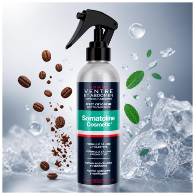 Somatoline Cosmetic Homme Ventre et Abdomen Spray Cryogène Amincissant 200 ml