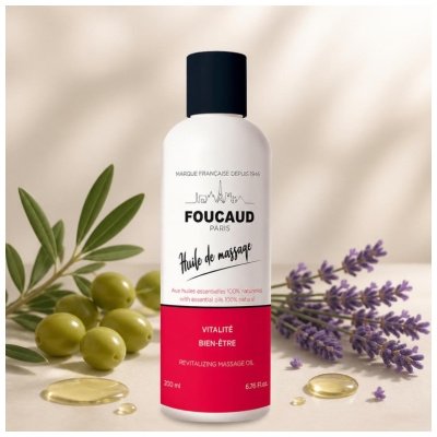 Foucaud Huile de Massage Revitalisante Flacon Plastique 200 ml