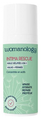 Womanology Huile Gélifiée 4en1 Vulve + Périnée Intime Rescue 50 ml