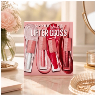Maybelline New York Lifter Gloss Hyaluronic Gloss Repulpant Coffret 4 x 5,4 ml