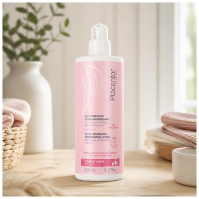 Placentor Végétal Lait Hydratant Ultra-Nourrissant Visage et Corps 500 ml