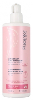 Placentor Végétal Lait Hydratant Ultra-Nourrissant Visage et Corps 500 ml