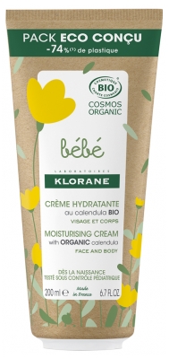 Klorane Bébé Crème Hydratante Calendula Bio 200 ml