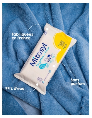 Mitosyl Lingettes à l'Eau Lot de 5 x 60 Lingettes dont 60 Offertes