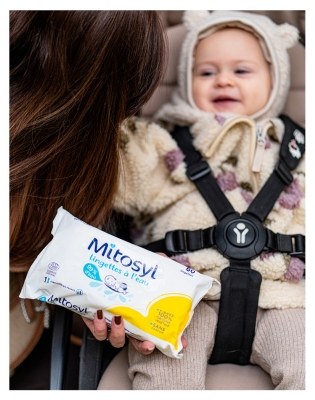 Mitosyl Lingettes à l'Eau Lot de 5 x 60 Lingettes dont 60 Offertes
