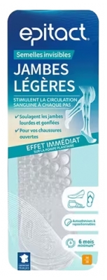 Epitact 1 Paire Semelles Invisibles Jambes Légères - Taille : 36 - 38